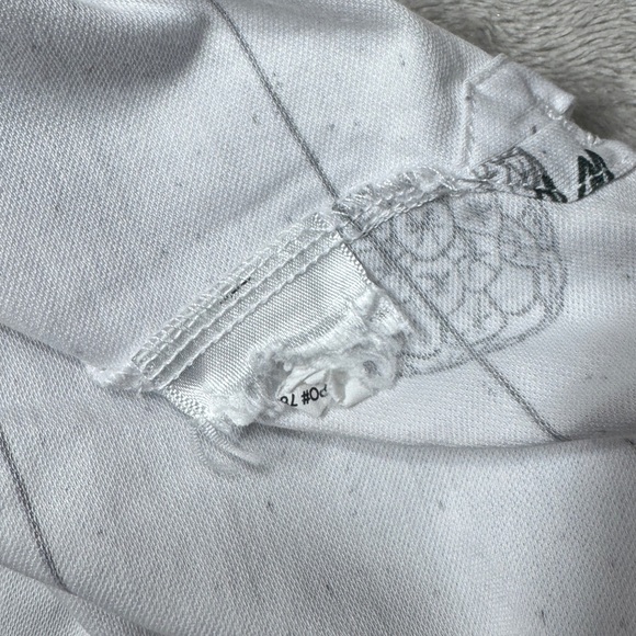 Travis Mathew Men’s Pineapple White Grey Striped Golf Athleisure Polo Size Large - Picture 15 of 15